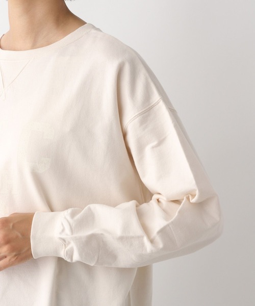 LEPSIM(レプシィム)の「USED風ロゴスウェット 162458(スウェット・レディース・チャコールグレー/アイボリー/ボルドー・FREE)」の6枚目の写真