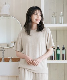 sleeping.com（スリーピングドットコム）の「オリジナルの香り付き素材 レディス・ゆるふわダブルパイルカットソー半袖トップス（ルームウェア/パジャマ）」