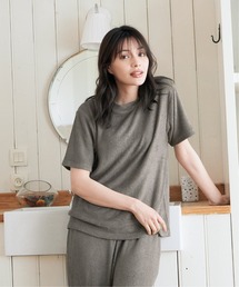 sleeping.com（スリーピングドットコム）の「オリジナルの香り付き素材 レディス・ゆるふわダブルパイルカットソー半袖トップス（ルームウェア/パジャマ）」