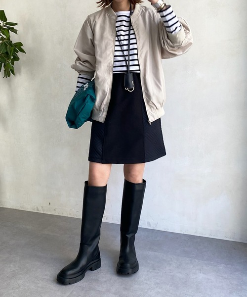 LEMINOR(ルミノール)の「【Le minor/ルミノア】MARINIERE FEMME(Tシャツ/カットソー・レディース・サーモンピンク/ブラック・1)」の14枚目の写真