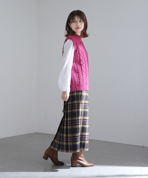 La TOTALITE(ラトータリテ)の「【ONEIL OF DUBLIN/オニールオブダブリン】 イージーキルトスカート(スカート・レディース・ピンク/ブラウン/ブルー系その他・SMALL/MEDIUM)」の8枚目の写真