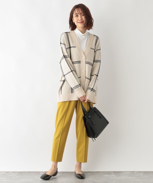 GLOBAL WORK（グローバルワーク）の「メルティアソート柄カーデ/269095（カーディガン/ボレロ・レディース・アイボリー/ブラック/ブラック系その他/ブラウン/ベージュ・MEDIUM/LARGE）」の7枚目の写真