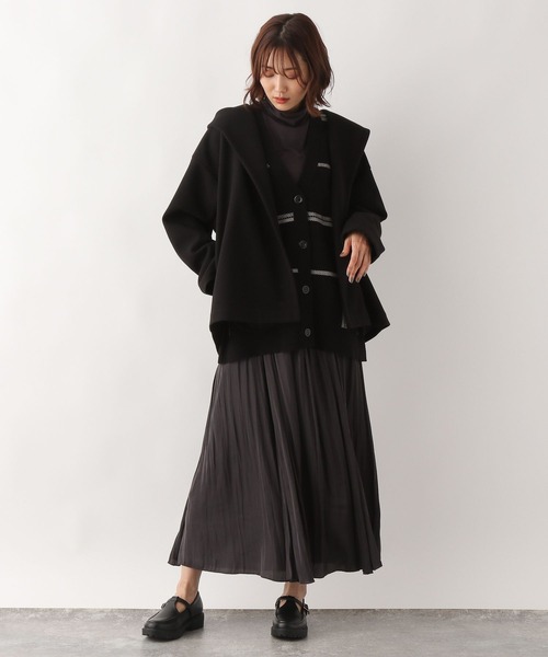 GLOBAL WORK（グローバルワーク）の「メルティアソート柄カーデ/269095（カーディガン/ボレロ・レディース・アイボリー/ブラック/ブラック系その他/ブラウン/ベージュ・MEDIUM/LARGE）」の11枚目の写真