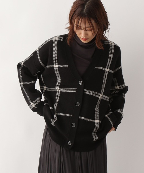 GLOBAL WORK（グローバルワーク）の「メルティアソート柄カーデ/269095（カーディガン/ボレロ・レディース・アイボリー/ブラック/ブラック系その他/ブラウン/ベージュ・MEDIUM/LARGE）」の15枚目の写真