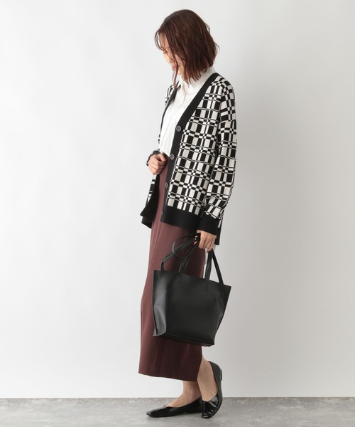 GLOBAL WORK（グローバルワーク）の「メルティアソート柄カーデ/269095（カーディガン/ボレロ・レディース・アイボリー/ブラック/ブラック系その他/ブラウン/ベージュ・MEDIUM/LARGE）」の16枚目の写真