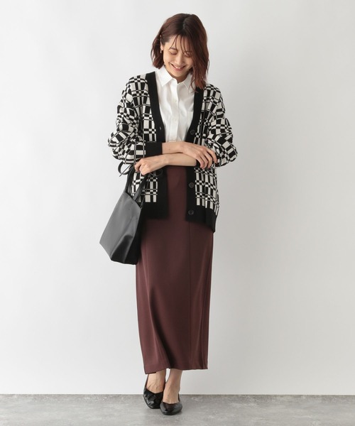 GLOBAL WORK（グローバルワーク）の「メルティアソート柄カーデ/269095（カーディガン/ボレロ・レディース・アイボリー/ブラック/ブラック系その他/ブラウン/ベージュ・MEDIUM/LARGE）」の17枚目の写真