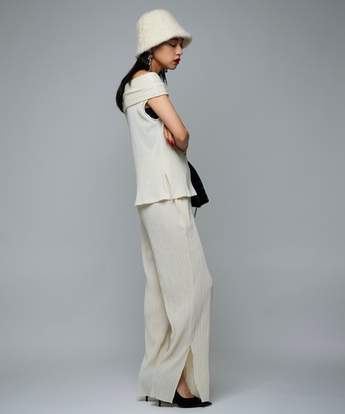 Narcissus（ナルシス）の「【Narcissus】プリーツセットアップ（つなぎ/オールインワン・レディース・ホワイト/ブラック・FREE）」の17枚目の写真