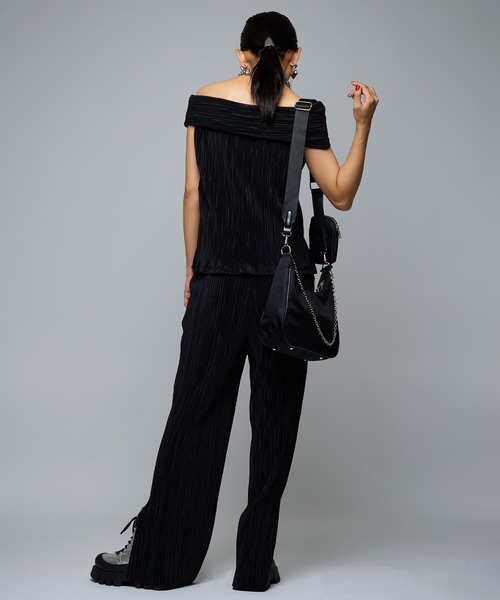 Narcissus（ナルシス）の「【Narcissus】プリーツセットアップ（つなぎ/オールインワン・レディース・ホワイト/ブラック・FREE）」の11枚目の写真