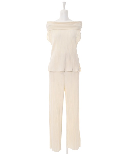 Narcissus（ナルシス）の「【Narcissus】プリーツセットアップ（つなぎ/オールインワン・レディース・ホワイト/ブラック・FREE）」の15枚目の写真