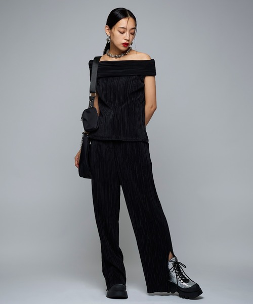 Narcissus（ナルシス）の「【Narcissus】プリーツセットアップ（つなぎ/オールインワン・レディース・ホワイト/ブラック・FREE）」の20枚目の写真