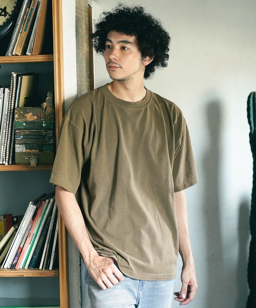 BAYFLOW(ベイフロー)の「コットンピグメントSST(Tシャツ/カットソー・メンズ・オフホワイト/カーキ/チャコール・MEDIUM/LARGE)」の1枚目の写真