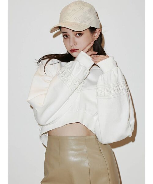 GYDA（ジェイダ）の「GGラインBACKレースアップ スウェットトップス（スウェット・レディース・ブラック/オフホワイト/ボルドー・FREE）」の17枚目の写真