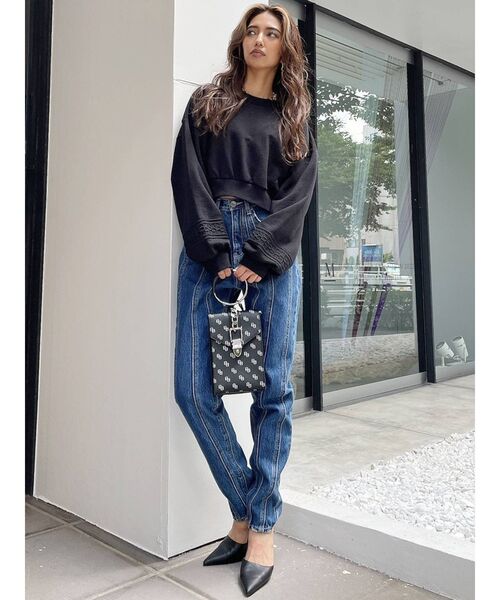 GYDA（ジェイダ）の「GGラインBACKレースアップ スウェットトップス（スウェット・レディース・ブラック/オフホワイト/ボルドー・FREE）」の21枚目の写真