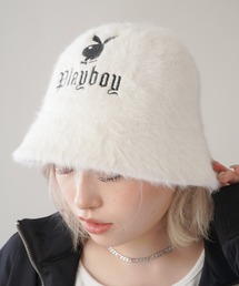 PLAYBOY | 【PLAYBOY/プレイボーイ】ロゴ刺繍 フェイクファーバケットハット(ハット)