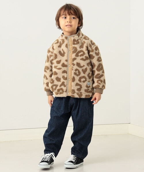 BEAMS mini（ビームスミニ）の「BEAMS mini / ジャカード ボア ブルゾン 22（90～150㎝）（ブルゾン・キッズ・ミント/ベージュ・90/100/110/120/130/140/150）」の12枚目の写真