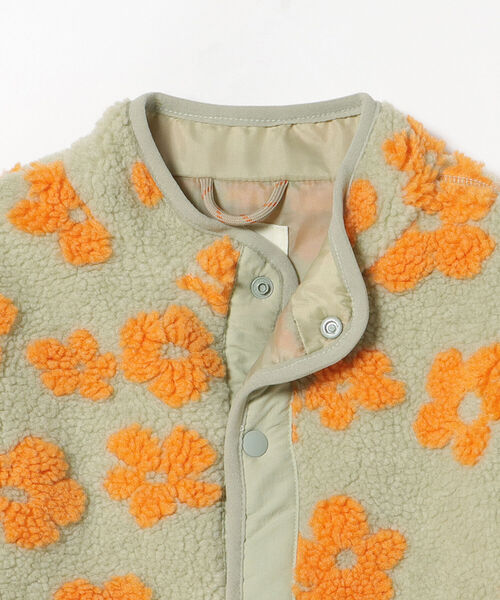 BEAMS mini（ビームスミニ）の「BEAMS mini / ジャカード ボア ブルゾン 22（90～150㎝）（ブルゾン・キッズ・ミント/ベージュ・90/100/110/120/130/140/150）」の8枚目の写真