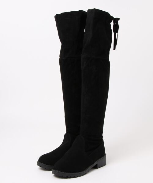 SVEC(シュベック)の「タンクソール ストレッチ サイハイブーツ(ブーツ・レディース・ブラック・40/38/39/35/37/36)」の13枚目の写真