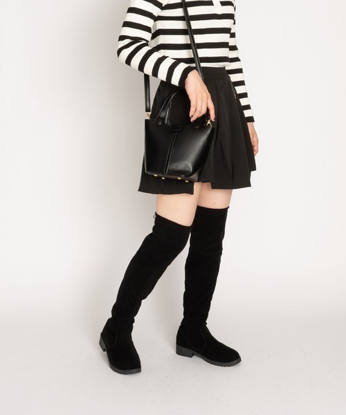 SVEC(シュベック)の「タンクソール ストレッチ サイハイブーツ(ブーツ・レディース・ブラック・40/38/39/35/37/36)」の19枚目の写真