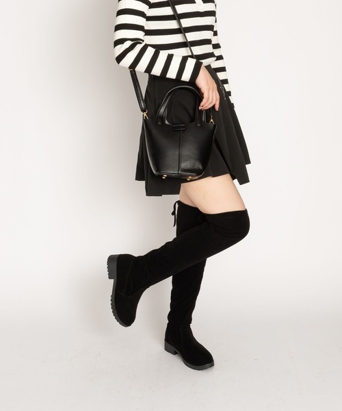 SVEC(シュベック)の「タンクソール ストレッチ サイハイブーツ(ブーツ・レディース・ブラック・40/38/39/35/37/36)」の18枚目の写真