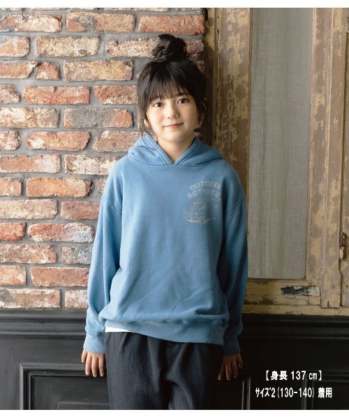 RUGGEDWORKS（ラゲッドワークス）の「《made in Japan》　SULFIDE　DYEING　PULL　FOODY（パーカー・キッズ・ブルー系その他/チャコール・01/03/02/04）」の2枚目の写真