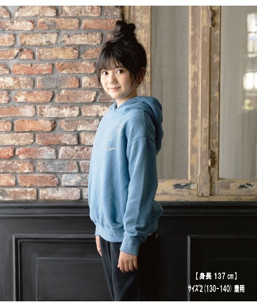 RUGGEDWORKS（ラゲッドワークス）の「《made in Japan》　SULFIDE　DYEING　PULL　FOODY（パーカー・キッズ・ブルー系その他/チャコール・01/03/02/04）」の4枚目の写真