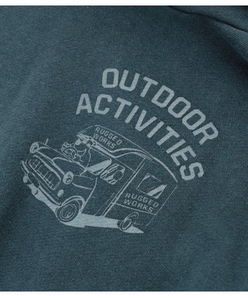 RUGGEDWORKS（ラゲッドワークス）の「《made in Japan》　SULFIDE　DYEING　PULL　FOODY（パーカー・キッズ・ブルー系その他/チャコール・01/03/02/04）」の9枚目の写真