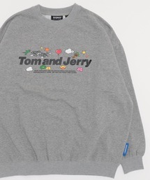 Tom＆Jerry（トムアンドジェリー）の「【TOM&JERRY/トムとジェリー】CHASEエンブレムスウェット/バックプリント/ビックシルエット/裏起毛（スウェット・メンズ）」