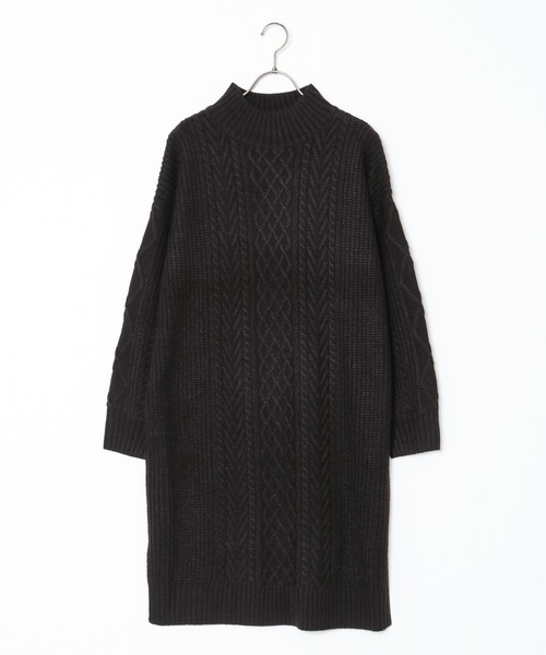 Honeys（ハニーズ）の「ハイネックワンピース（ワンピース・レディース・レッド/ブラック/ブルー/グリーン/ベージュ・L/M/S）」の17枚目の写真