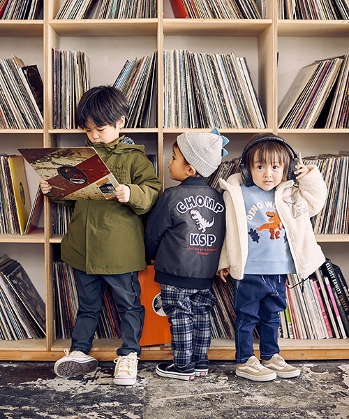 スカラーパリティ　ピンク　恐竜　ボアブルゾン スカラーパリティ ピンク 恐竜 ボアブルゾン