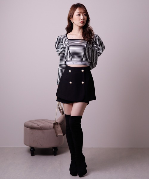 LIPSERVICE（リップサービス）の「ヘムロゴパワショルトップス（Tシャツ/カットソー・レディース・ホワイト/ブラック/その他1・FREE）」の15枚目の写真