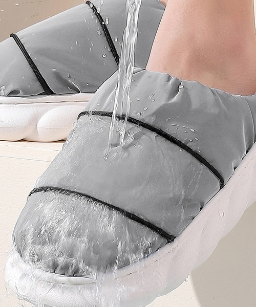 TeddyShop（テディショップ）の「撥水 ボア 厚底 ルームシューズ スリッパ 室内履き レディース 冬（ルームシューズ/スリッパ・レディース・ホワイト/グリーン/グレー/ブルー・23cm/24cm/26cm/27cm/25cm）」の5枚目の写真