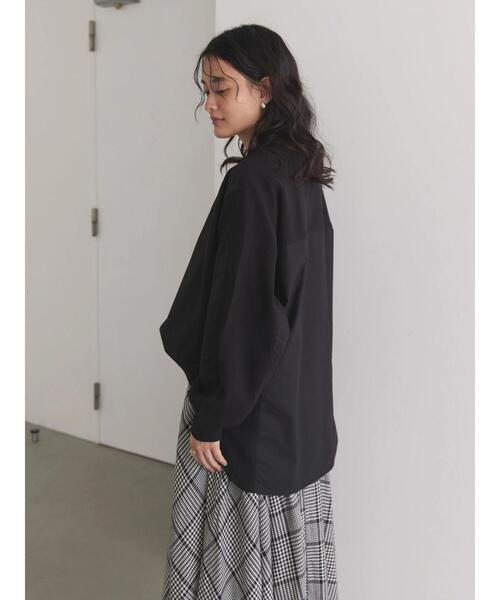 AMERICAN HOLIC(アメリカンホリック)の「切り替えワッフルチュニック(Tシャツ/カットソー・レディース・ブラウン/ブラック・M/L)」の10枚目の写真