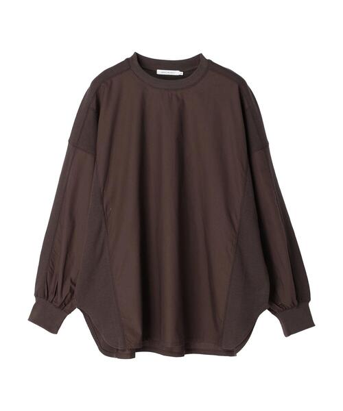 AMERICAN HOLIC(アメリカンホリック)の「切り替えワッフルチュニック(Tシャツ/カットソー・レディース・ブラウン/ブラック・M/L)」の14枚目の写真