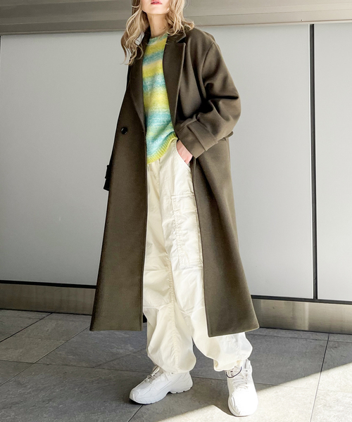 JOINT WORKS（ジョイントワークス）の「GRADATION ニットプルオーバ（ニット/セーター・レディース・オレンジ/グリーン・FREE）」の9枚目の写真