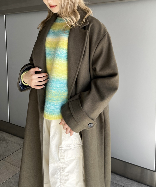 JOINT WORKS（ジョイントワークス）の「GRADATION ニットプルオーバ（ニット/セーター・レディース・オレンジ/グリーン・FREE）」の12枚目の写真