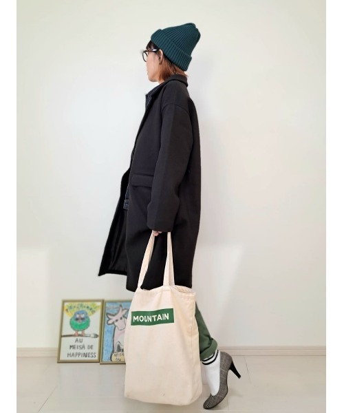 HONEYSUCKLE ROSE（ハニーサックルローズ）の「【HONEYSUCKLE ROSE】チェスターコート（チェスターコート・レディース・ライトベージュ/ブラック・L/M）」の12枚目の写真