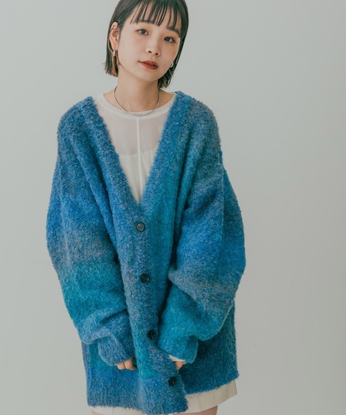 KBF（ケイビーエフ）の「グラデーションニットカーディガン（カーディガン/ボレロ・レディース・グレー系その他/ブラウン系その他/ブルー系その他・ONE）」の22枚目の写真