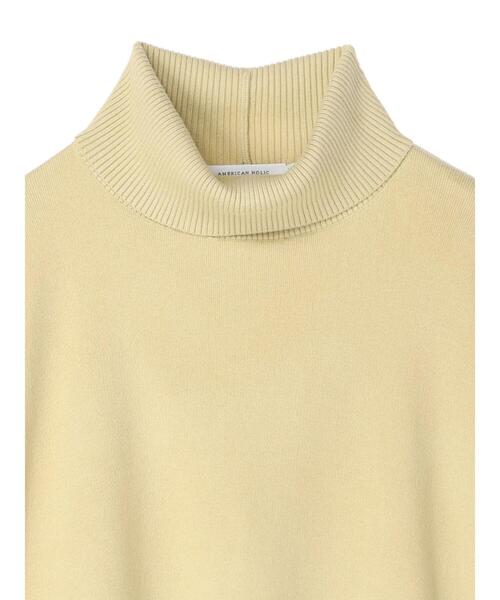 AMERICAN HOLIC(アメリカンホリック)の「ブラッシュヤーンタートルネックニットプルオーバー(ニット/セーター・レディース・ブラック/イエロー/アイボリー/サックスブルー/ラベンダー/ライトグレー系2・M/L)」の19枚目の写真
