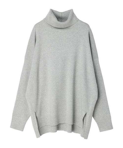 AMERICAN HOLIC(アメリカンホリック)の「ブラッシュヤーンタートルネックニットプルオーバー(ニット/セーター・レディース・ブラック/イエロー/アイボリー/サックスブルー/ラベンダー/ライトグレー系2・M/L)」の11枚目の写真