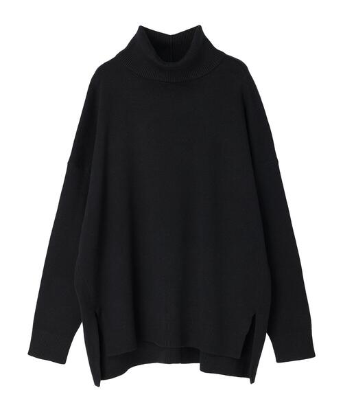 AMERICAN HOLIC(アメリカンホリック)の「ブラッシュヤーンタートルネックニットプルオーバー(ニット/セーター・レディース・ブラック/イエロー/アイボリー/サックスブルー/ラベンダー/ライトグレー系2・M/L)」の10枚目の写真