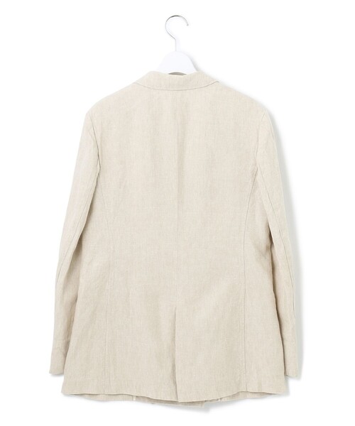美品 23区 LIBECO THICK ダブル前 ジャケット 麻 ダブルブレスト WEB 