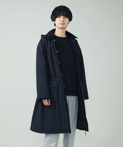 a.v.v（アーヴェヴェ）の「縦キルトワイドシルエットコート（その他アウター・メンズ・アイボリー/ブラック・46/48）」の19枚目の写真