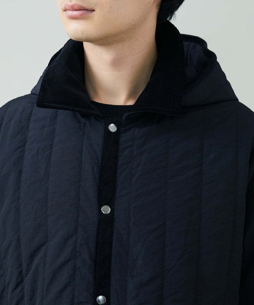 a.v.v（アーヴェヴェ）の「縦キルトワイドシルエットコート（その他アウター・メンズ・アイボリー/ブラック・46/48）」の11枚目の写真