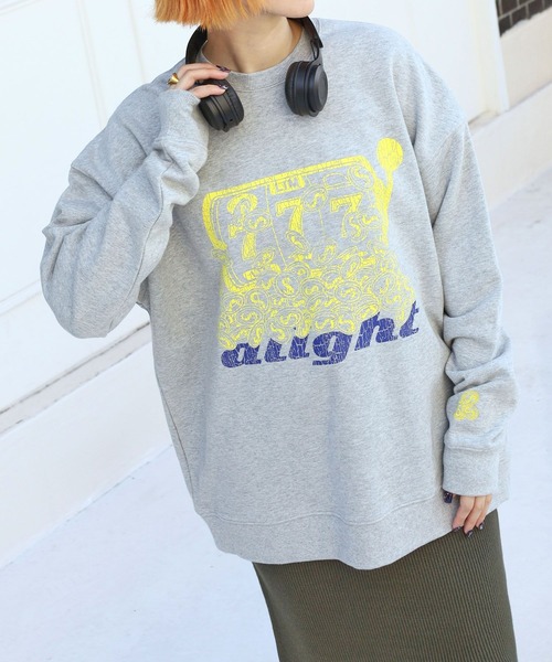 PBLIM（ページボーイリム）の「PAGEBOYLIM/スロットマシンスウェット（スウェット・レディース・グレー/ブラック・MEDIUM/LARGE）」の9枚目の写真