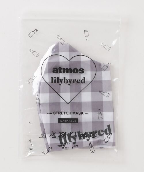 atmos(アトモス)の「atmos pink × Lilybyred MASK (CHECK GRAY)(マスク・レディース・グレー・FREE)」の1枚目の写真