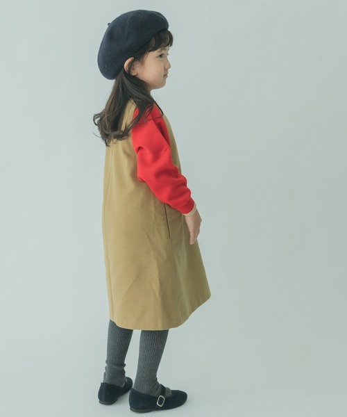 FORK&SPOON(フォークアンドスプーン)の「『親子リンク』FORK&SPOON TRジャンパースカート(KIDS)(ワンピース・キッズ・グレー系その他/ベージュ・105/120/135)」の11枚目の写真