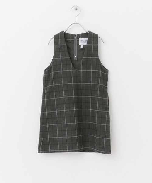 FORK&SPOON(フォークアンドスプーン)の「『親子リンク』FORK&SPOON TRジャンパースカート(KIDS)(ワンピース・キッズ・グレー系その他/ベージュ・105/120/135)」の15枚目の写真