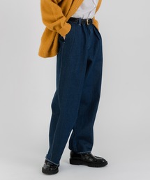 CUT OFF SEMI WIDE DENIM PANTS / カットオフセミワイドデニムパンツ