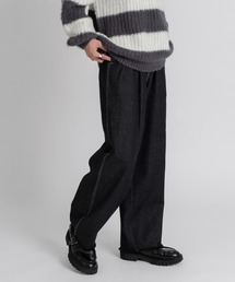 CUT OFF SEMI WIDE DENIM PANTS / カットオフセミワイドデニムパンツ