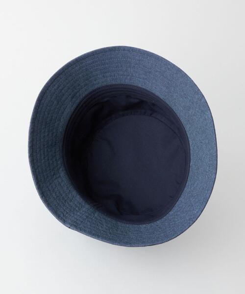 green label relaxing（グリーンレーベルリラクシング）の「シャンブレー HAT バケット ハット（ハット・メンズ・ダークグレー/ロイヤルブルー・FREE）」の8枚目の写真